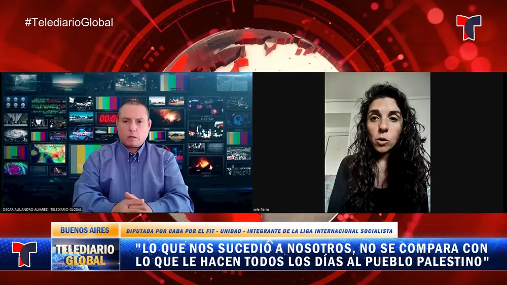 María Celeste Fierro en Telediario Global.