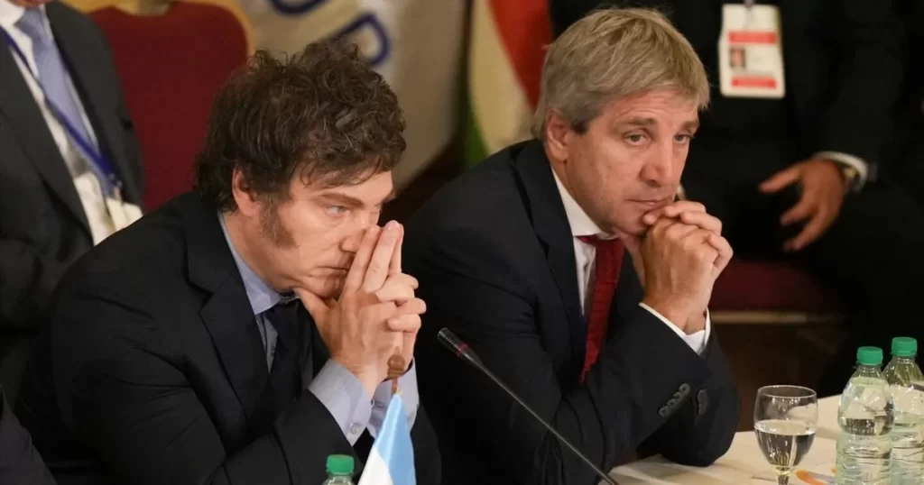 Javier Gerardo Milei y Luis Andrés Caputo. 