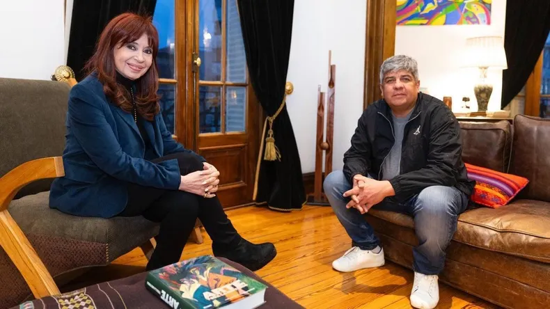 Cristina Elisabet Fernández de Kirchner y  Pablo Moyano. 