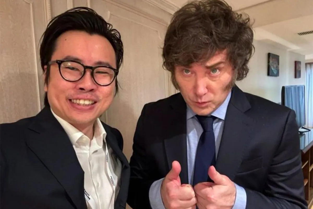 Julian Peh y Javier Gerardo Milei.