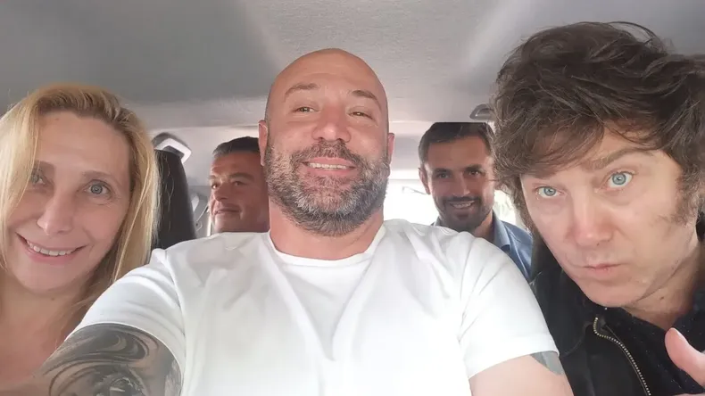 Karina Elizabeth Milei, Diego Orlando Spagnuolo, Martín Alexis Menem y Javier Gerardo Milei.